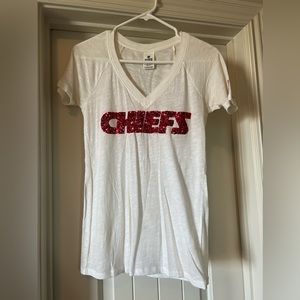Victorias Secret KC Chiefs sparkle short sleeve